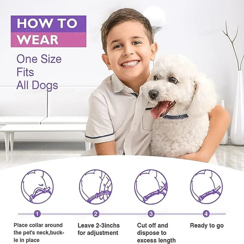 New Release Dog Calming Pheromone Collar -Relieve Anxiety- Adjustable- Comfortable Collar -Collars/Leashes