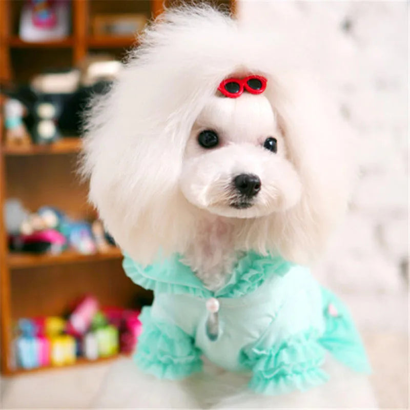New Pet Lovely Heart Sunglasses- Hairpins Dog Bows Hair Clips for Puppy/Dogs-Pet Accessories