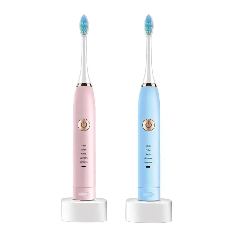 USB Electric Pet Replacement Rechargeable Toothbrush Electric Dog Cleaning Cat Brush with Tool Head