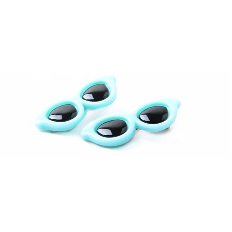 New Pet Lovely Heart Sunglasses- Hairpins Dog Bows Hair Clips for Puppy/Dogs-Pet Accessories
