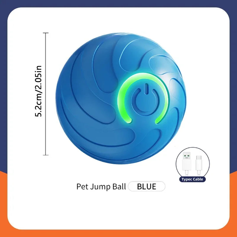 Smart Dog Toy Ball -Electronic Interactive Pet Toy - USB Automatic Moving Bouncing Ball