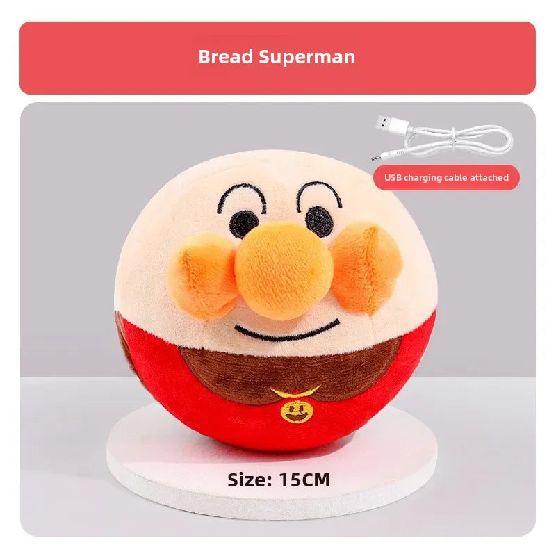 Piggy Dog Toys- Interactive Puzzle Electric Plush Jumping Ball USB Rechargeable Clown Cartoon Dog Training-Dog Toys