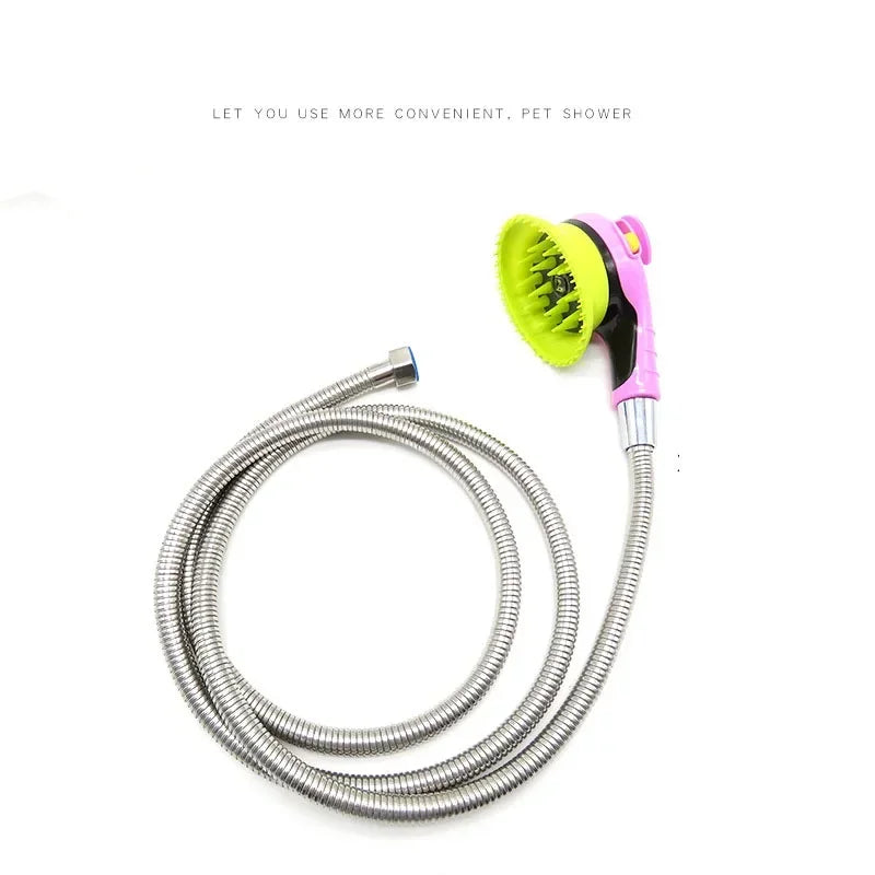 Pet Shower Head -Soft Tentacle Massage Bath Head- Convenient- east to use