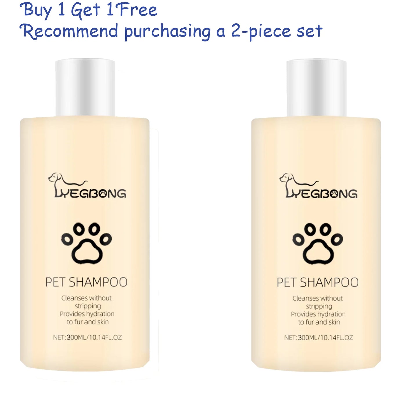 YEGBONG Dog Wash Shampoo- Flea & Mite Killer- Dirt Removal - Anti-Itch- Deodorizing & Moisturizing Formula for Softening Coat-Pet Grooming