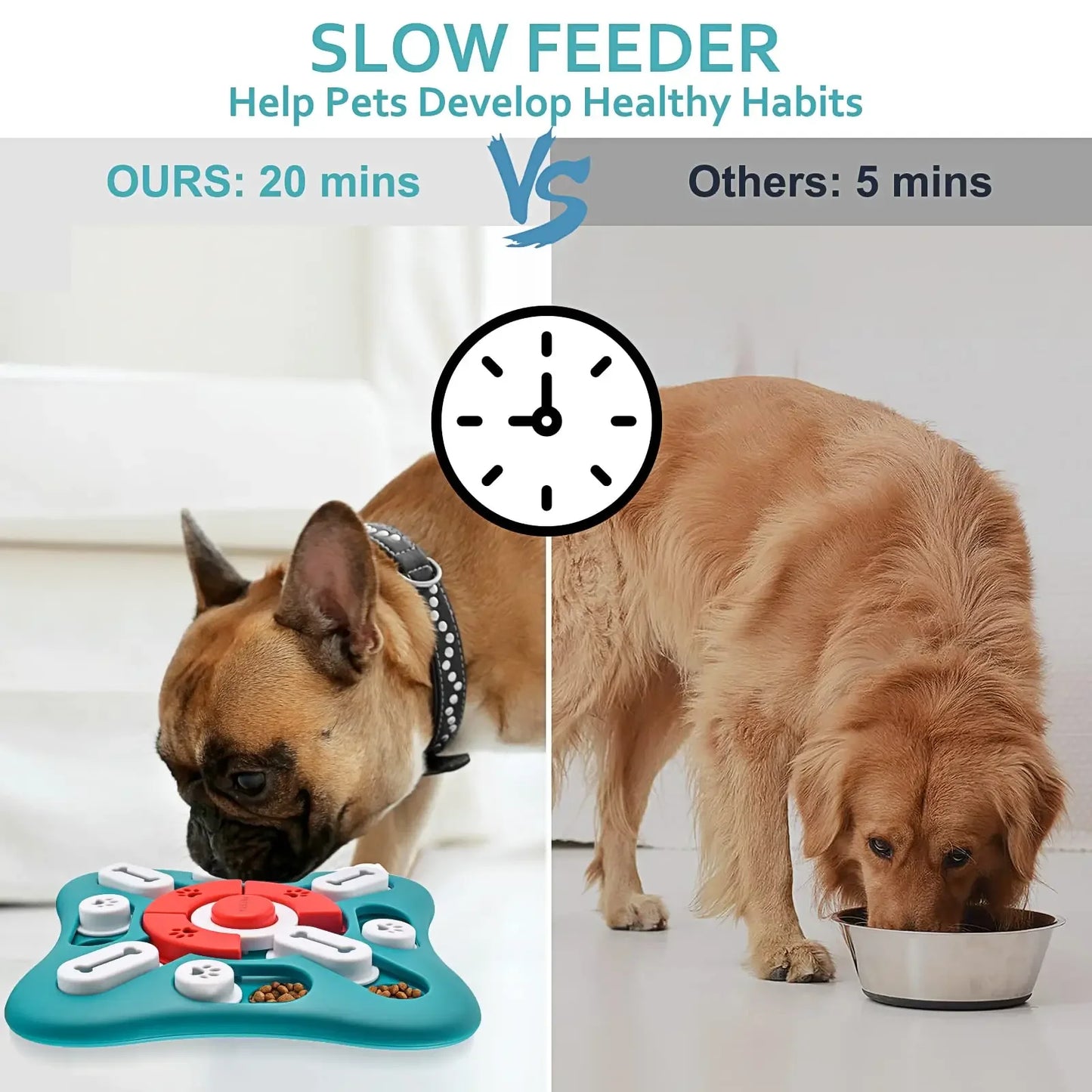 Dog Puzzle Toys, Treat Dispensing Dog Enrichment Toys for IQ Training- Brain Stimulation- Interactive Mentally Stimulating
