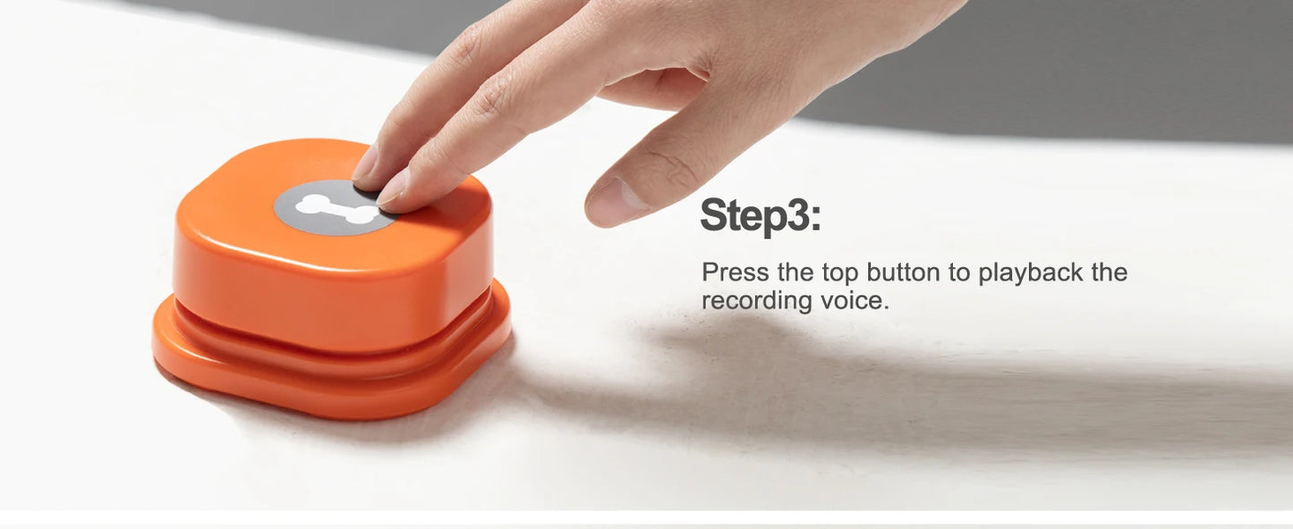 Mewoofun Dog Buttons with Rubber Mat Recordable Dog Talking Buttons Set Communication Starter Pack Dog Training Speaking Buttons