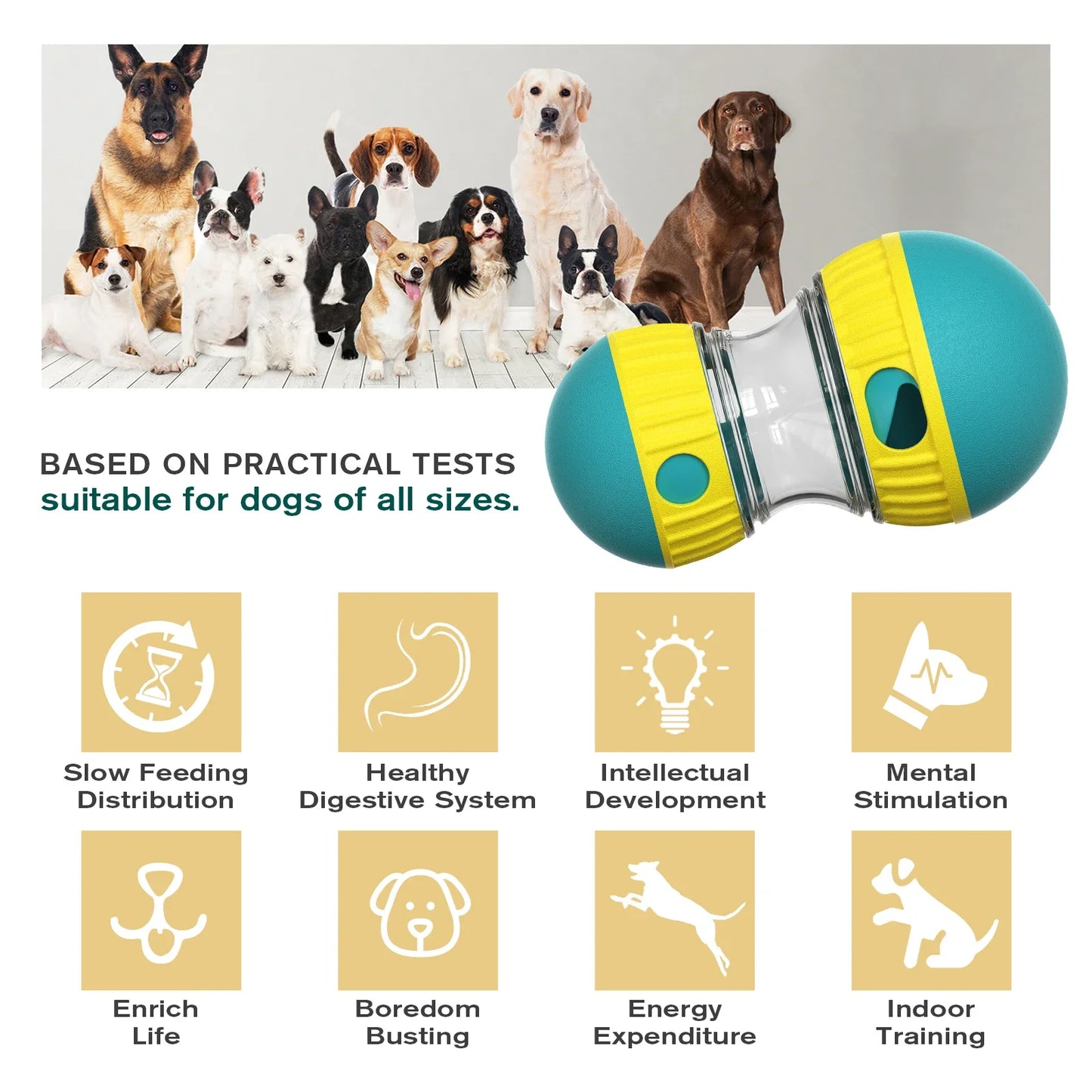 Interactive Dog Toys For Small to Large Dogs Improve IQ Indoor Training- Puppy Toys Chihuahua French Bulldog Pug-Dog Toys