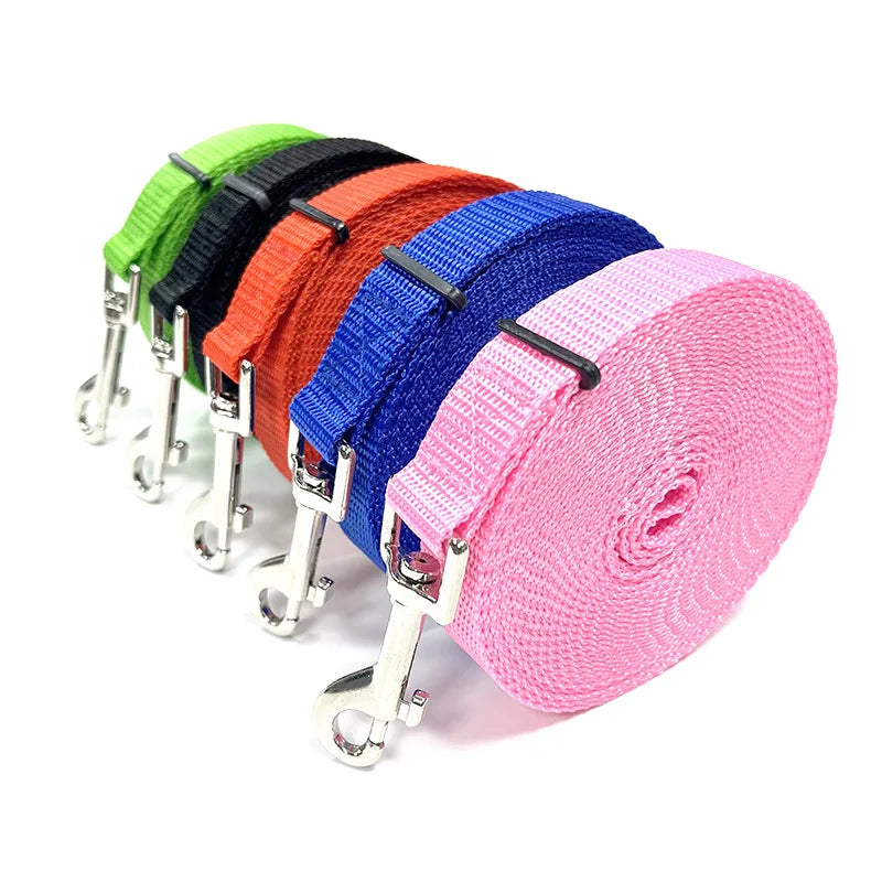 4ft-100ft Nylon Dog Leash Long Leash for Dogs-Extended Control Dog Leashes- Collars/Leashes