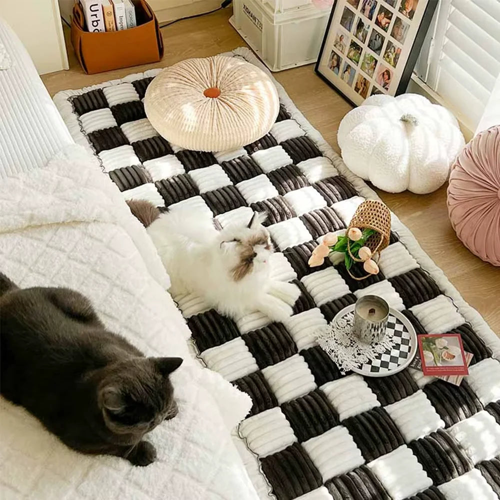 Warm Dog Mat Bed- Car Seat Cover-Blanket- Anti-Slip- Washable Cushion- Sofa Couch Cover Protector-Beds & Blankets