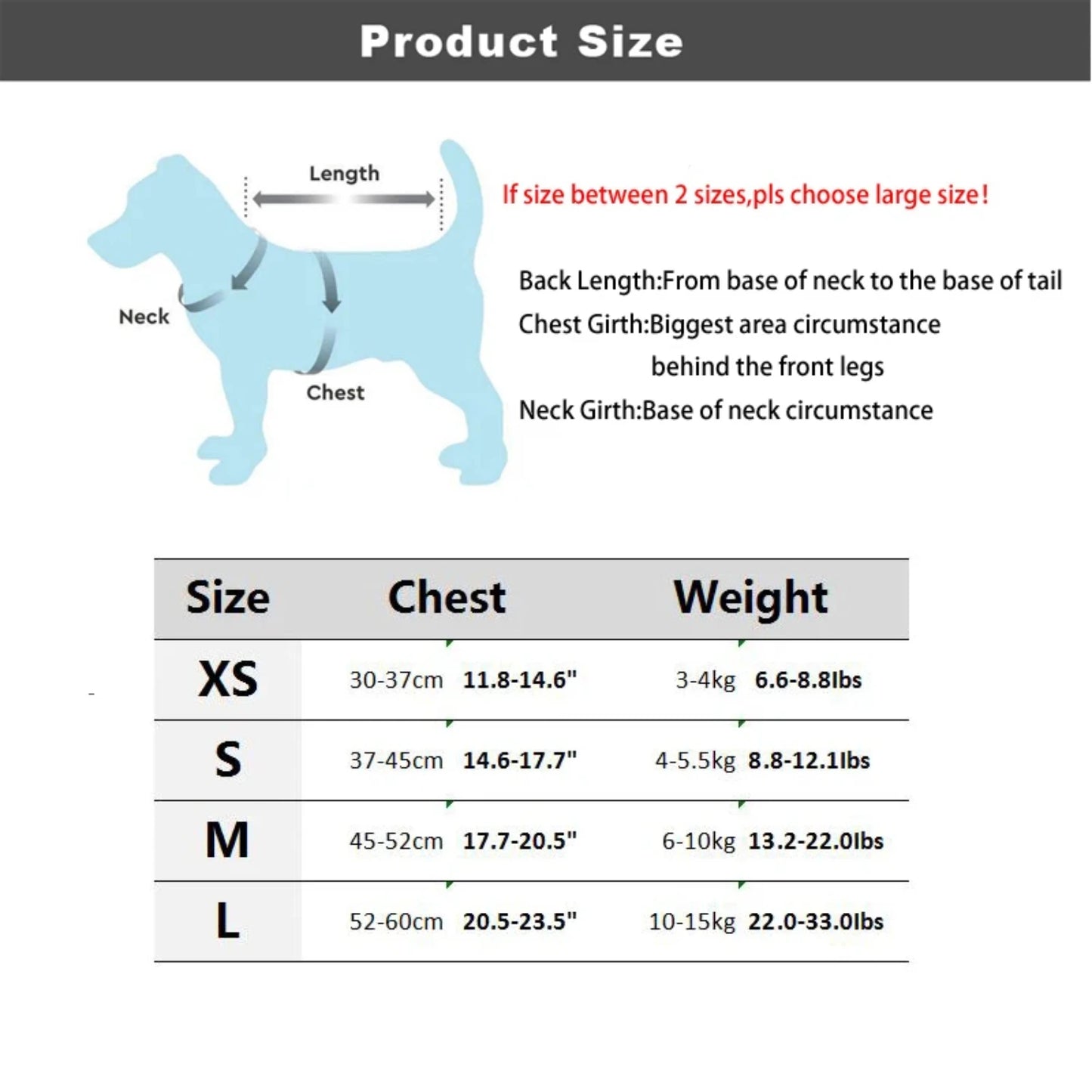 Waterproof Dog Harness -Puppy Dog Vest Harness  Small Medium Dogs -Adjustable Dog Chest Strap