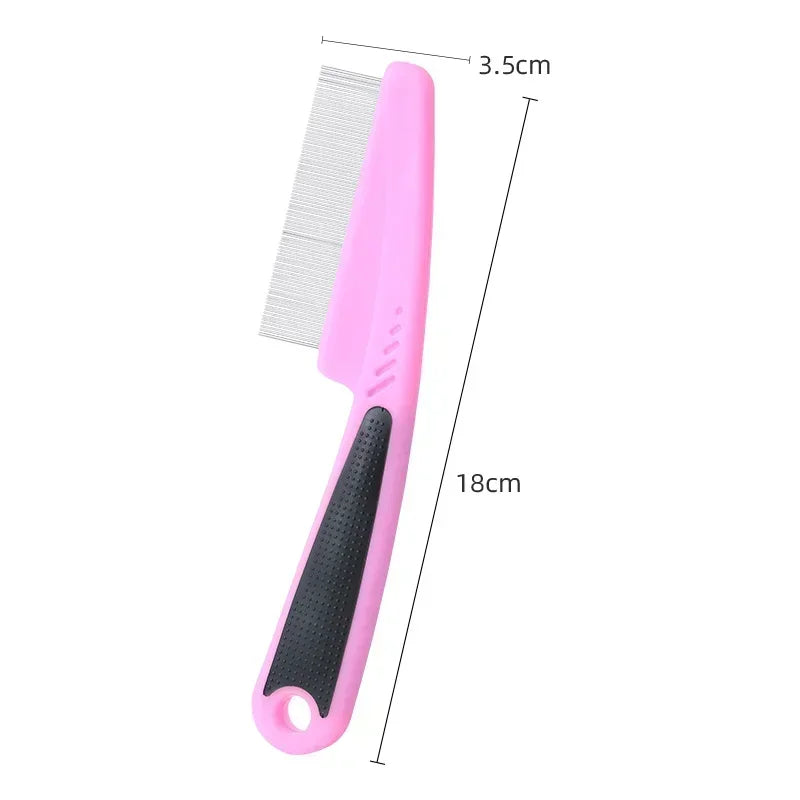Pet Animal Care Comb Removal Flea Comb for Cat Dog Stainless Steel Needle Grooming Louse Removal