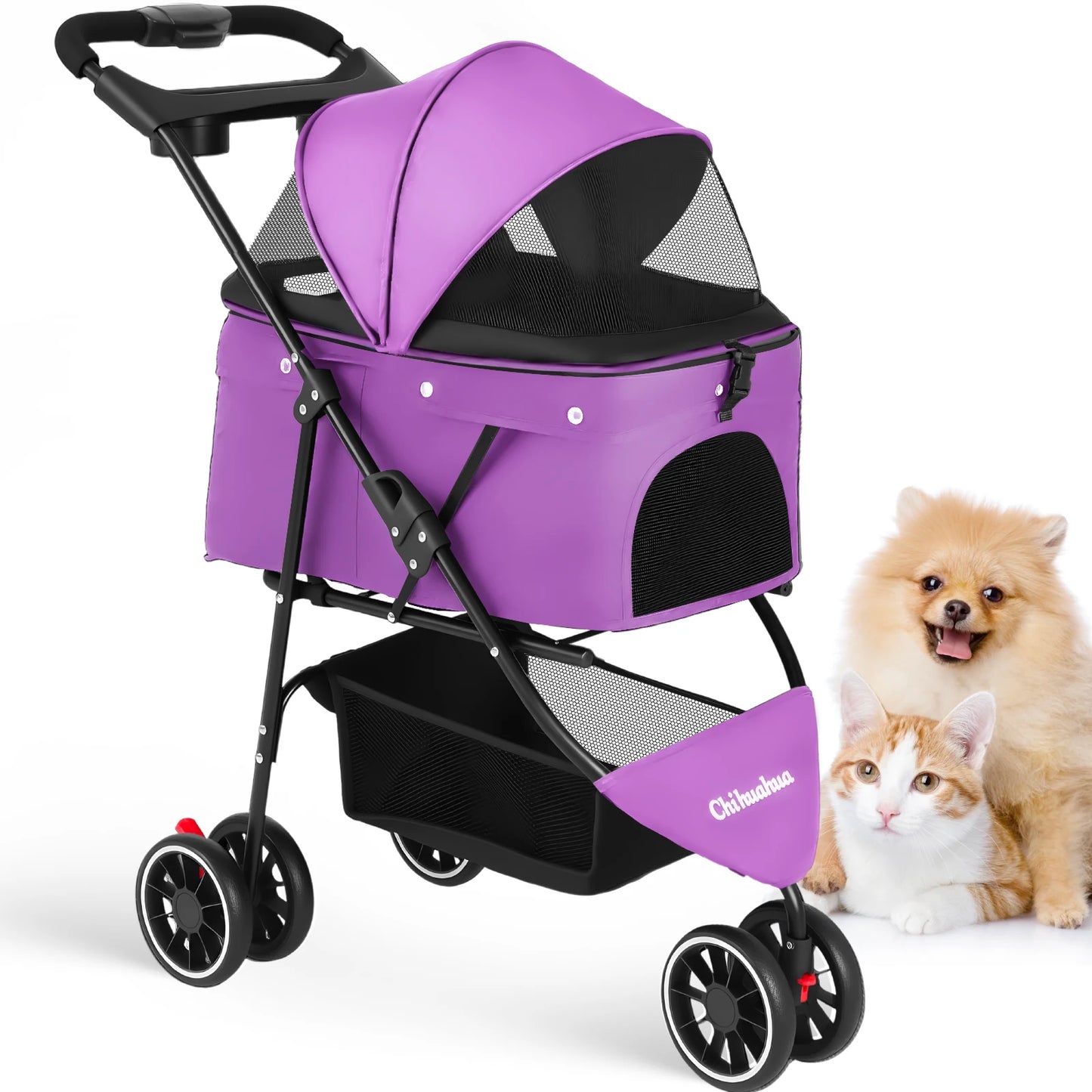 Pet Stroller- For Small Puppy/ Dogs- Foldable-Pet Strollers