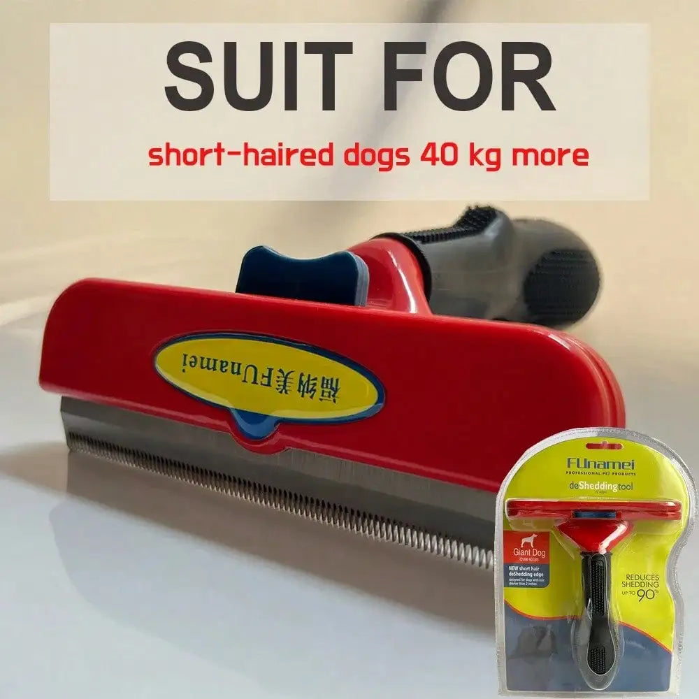 Professional Pet Shedding Brush-Hair Removal Brush- Massage Comb-For Short/Long hair Dogs-Pet Grooming