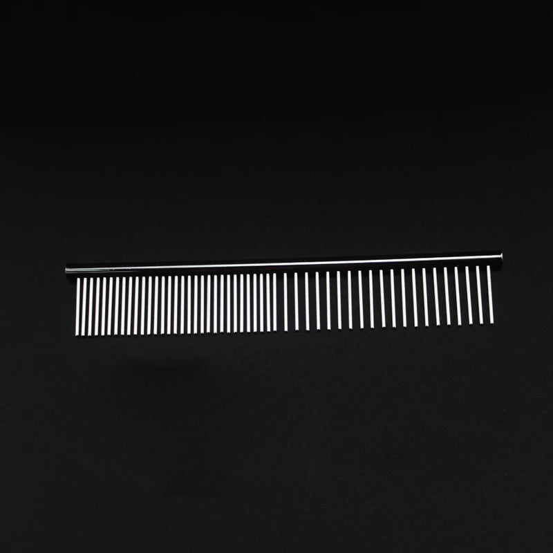 Stainless Steel Dog Comb-Long Thick Hair- Fur Removal-16/19cm- Pet Grooming