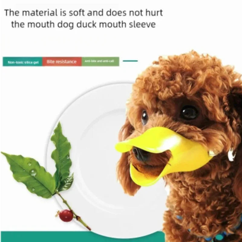 Adjustable Dog Silicone Duck Muzzle- Anti Bite- Stop Barking Pet Accessory -Safe Small to Large Dog Mouthpiece Cover-Sizes SML-Pet Accessories