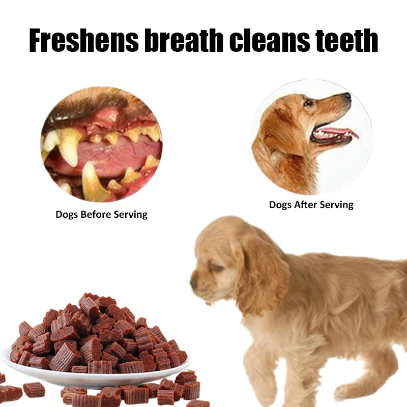Dog Snacks- Premium Beef Pieces- Appetizing- Digestive Nutritious Delicious Chewy Training Rewards for Adult Dog/ Puppies-Pet Bowls/Feeding
