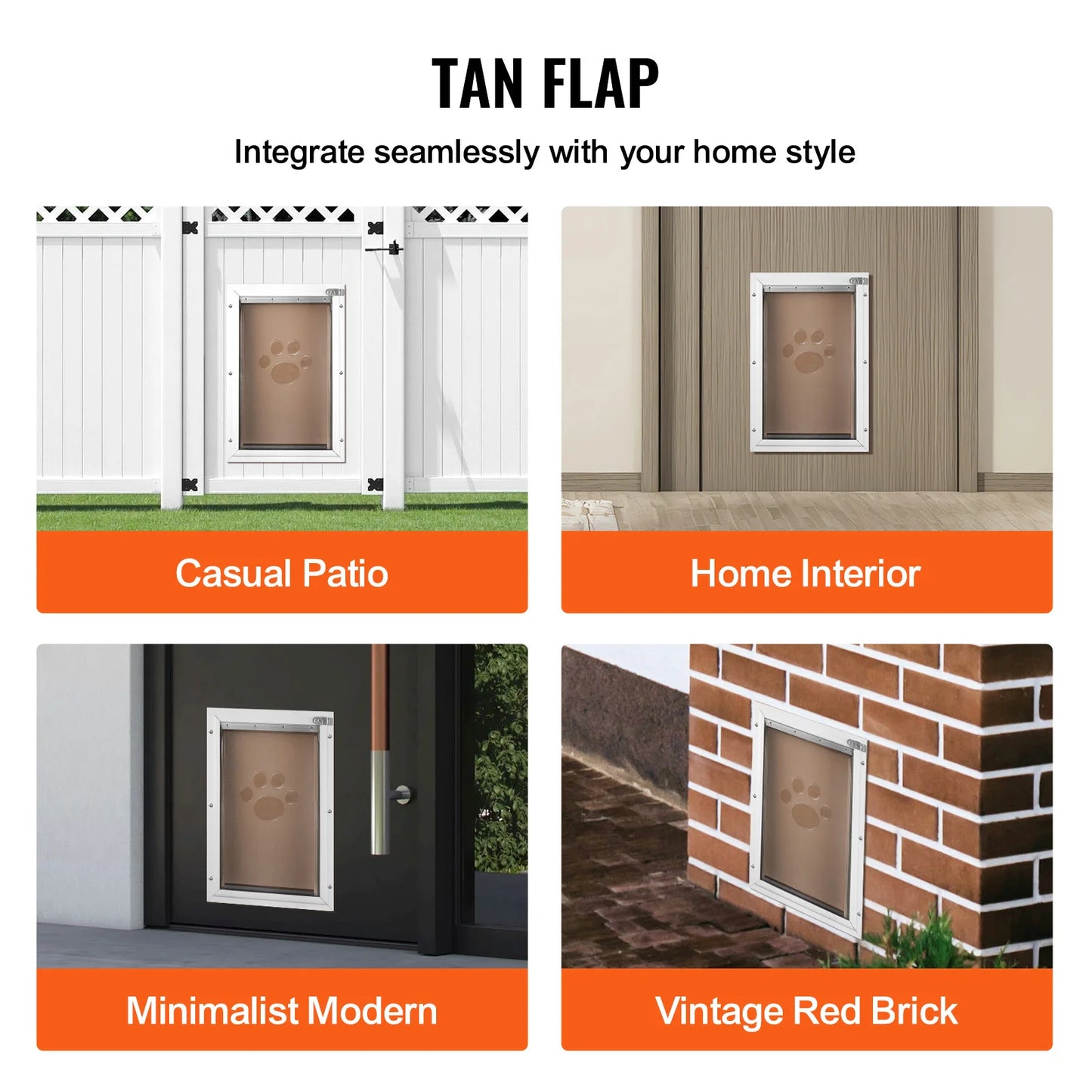 SucceBuy Pet Door Replacement Flap -Compatible with Flap Pet Doors Magnetic Strip Weather-proof Thickened PVC Replacement Flap