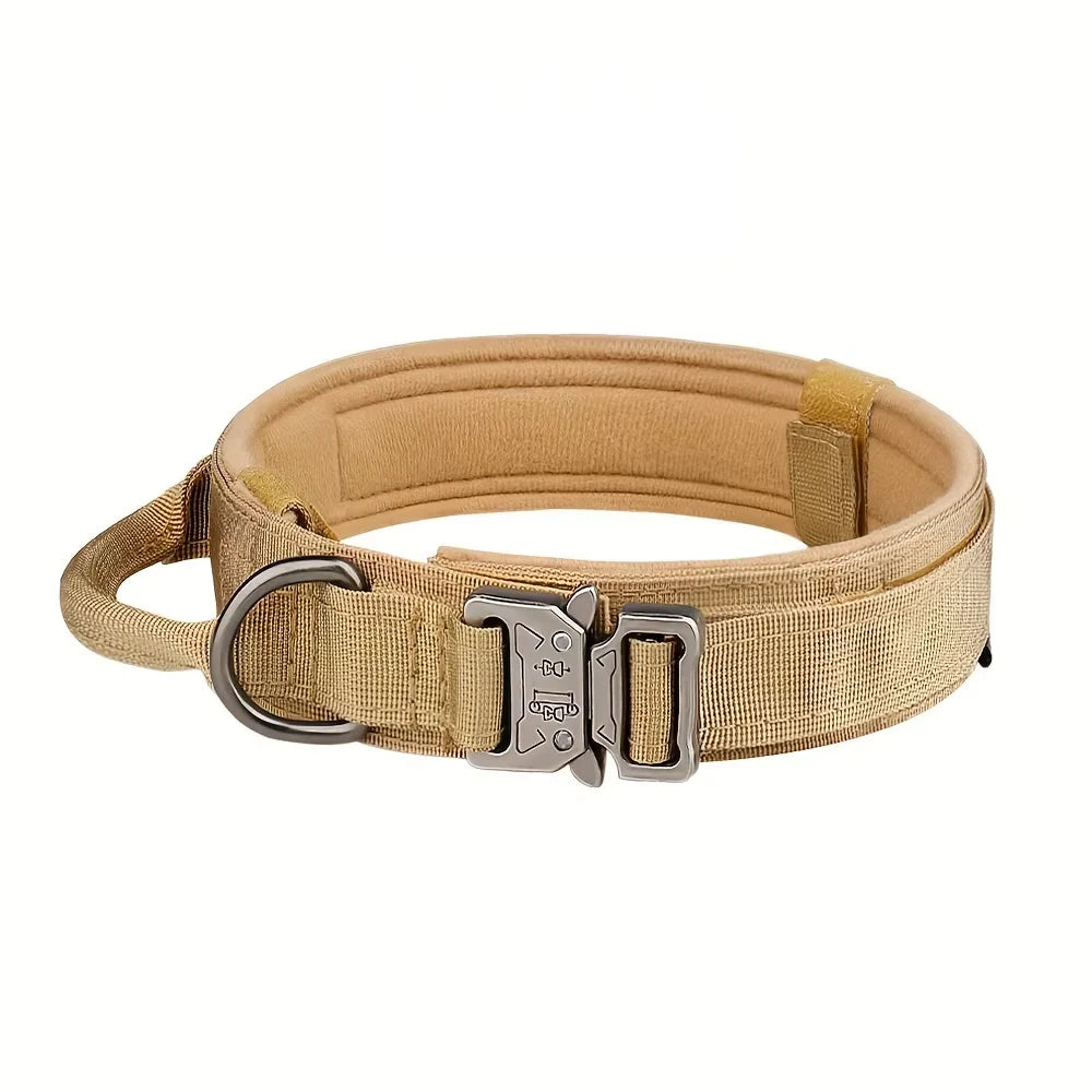 Dog Training Collar- Adjustable Tactical Dog Collar/ Leash Set- Control Handle-Lead Collar For M to XL Dogs-Collars/Leashes