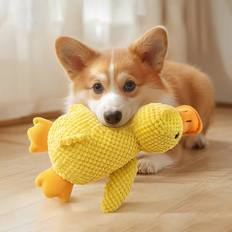 Duck Dog Toys for Aggressive Chewers-Squeak Toy-Dogs Interactive Plush Duck-Dog Toys