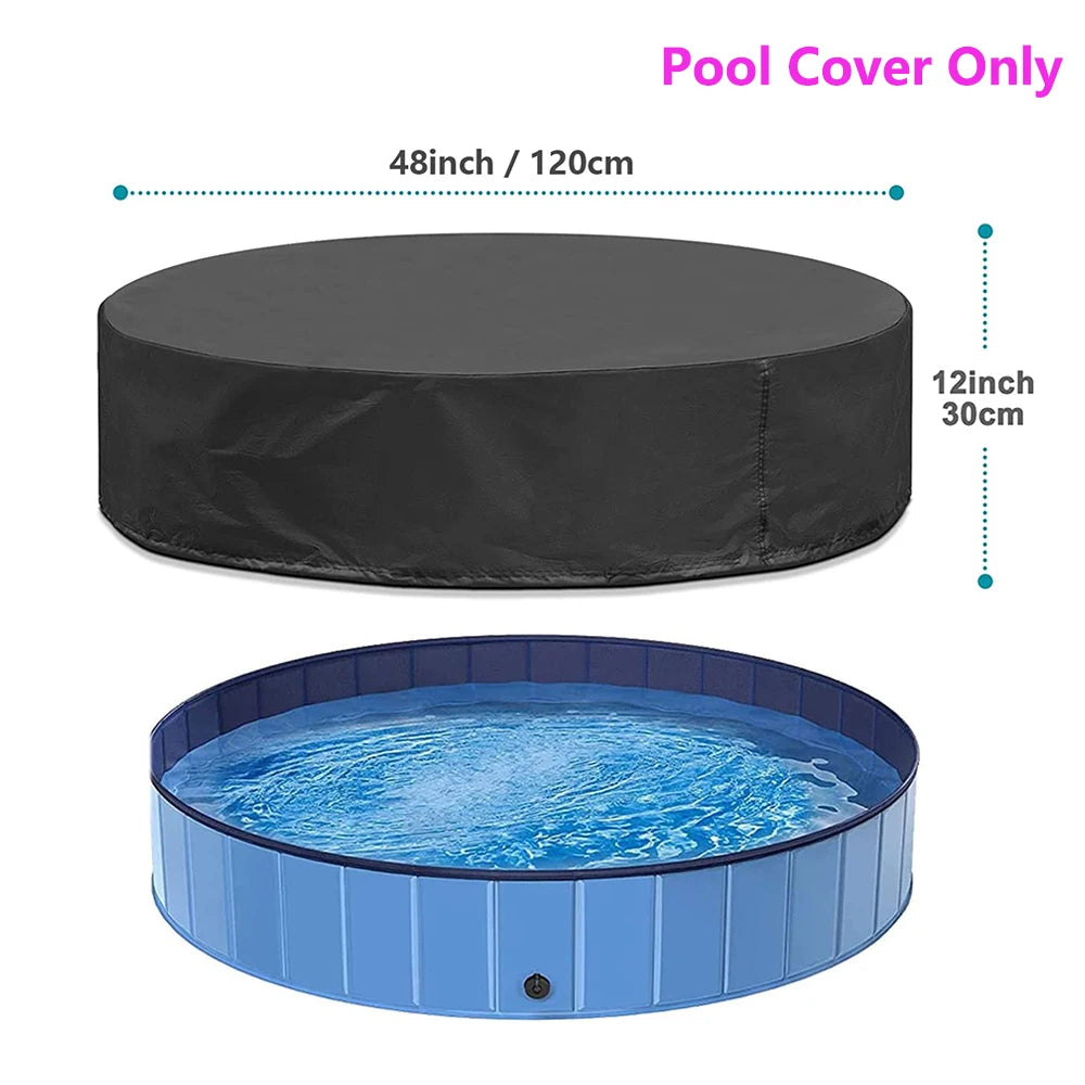 Dog Swimming Pool- Pool Cover-Portable- Plastic- Scratch Resistance Pet Pools