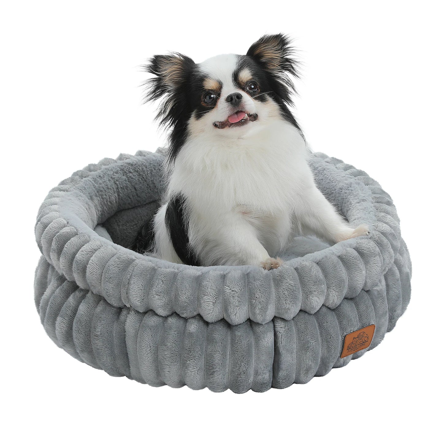 Cozy Dog Bed for Medium Dogs- Indoor- Washable Round Pet Bed House with Anti-Slip Bottom -Suitable for All Seasons-Beds & Blankets
