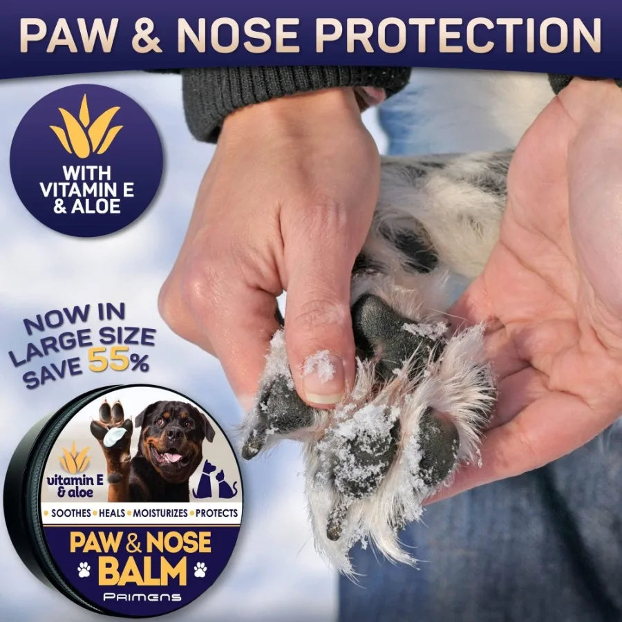 Natural Dog Paw Balm Dog Paw Protection for Hot Pavement Dog Paw Wax for Dry Paws and Nose Canine Paw Moisturizer for Cracked