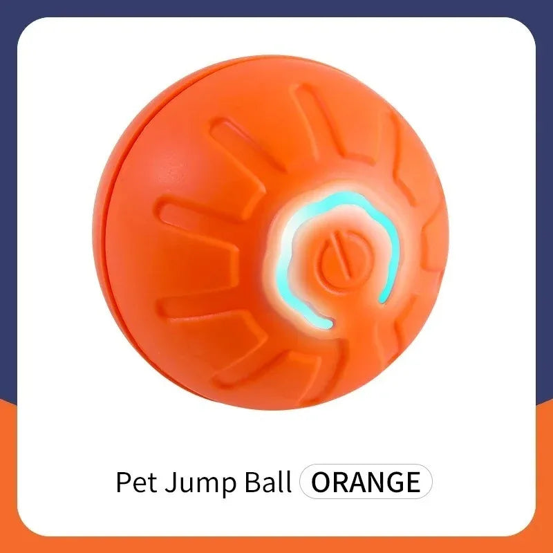 Smart Dog Toy Ball- Electronic -Interactive Pet Toy Ball -USB Automatic Bouncing Rolling Toy Ball With RGB Lights