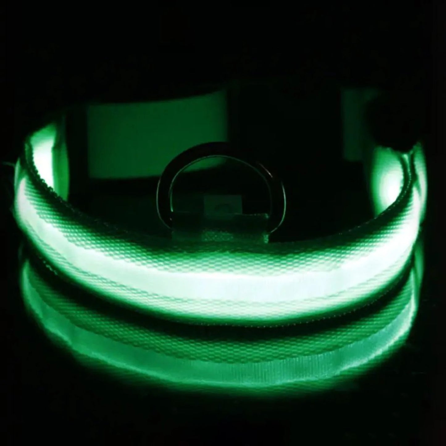 LED Dog Collar USB Rechargeable Reflective Safety Leash for Small Medium Large Dogs