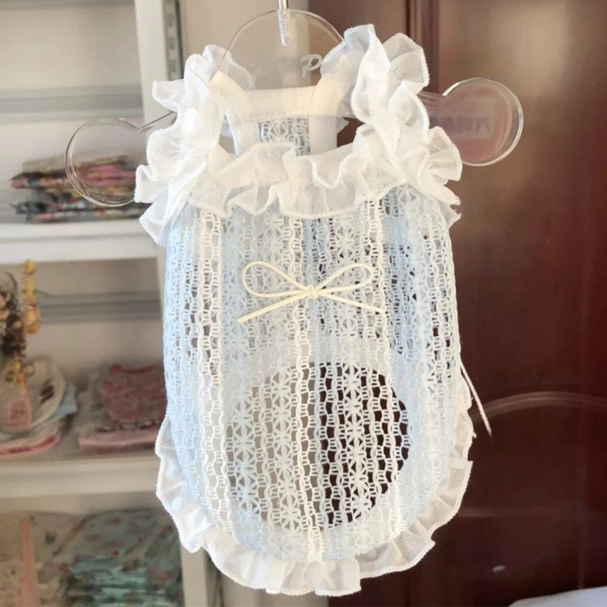 Sleeveless Lace Dog Clothes- Summer Cooling- Soft-Sizes S-XL-Costumes/Apparel