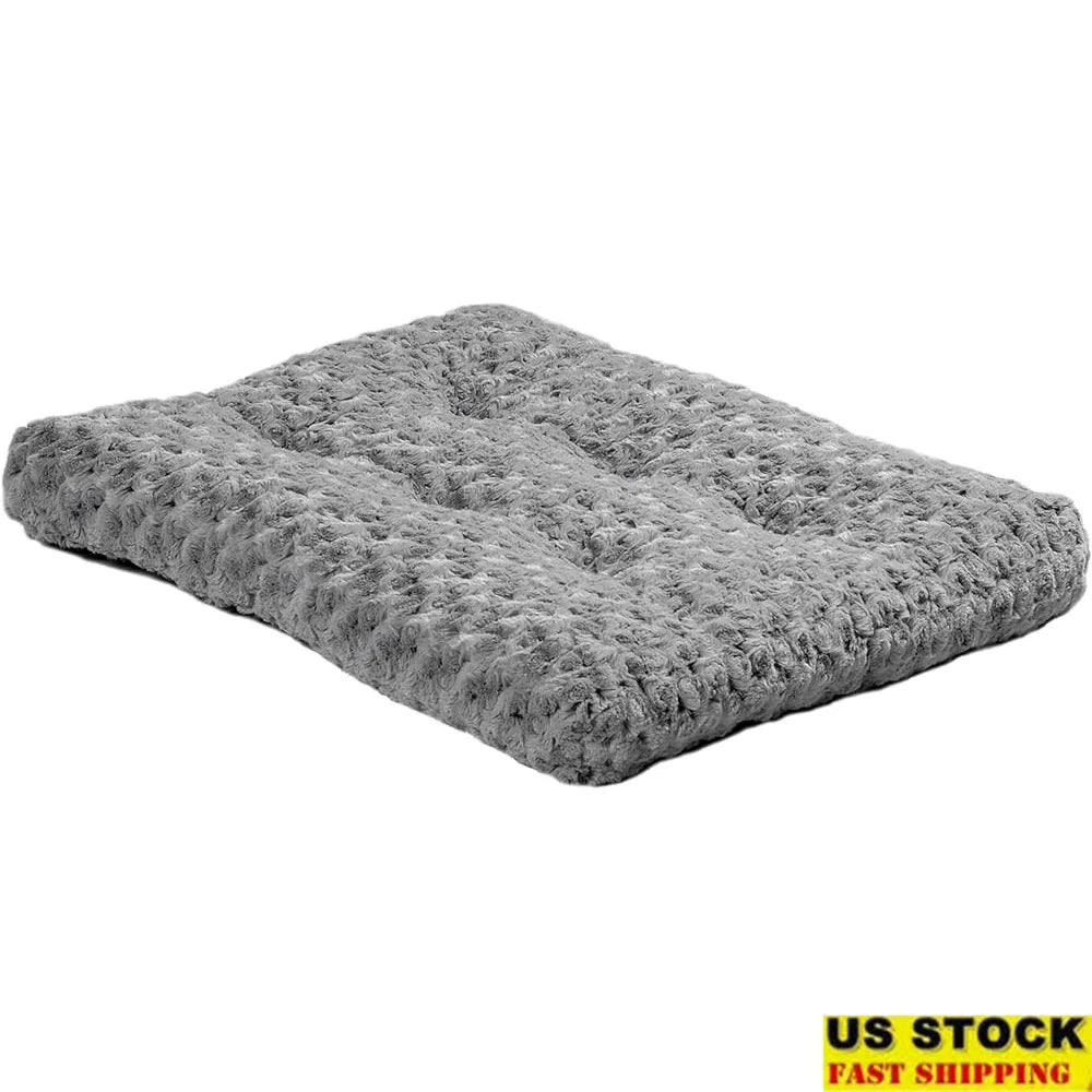 Plush Crate Mat-Soft Comfy Cozy- Ideal Small Breeds- Crates/Beds/Blankets