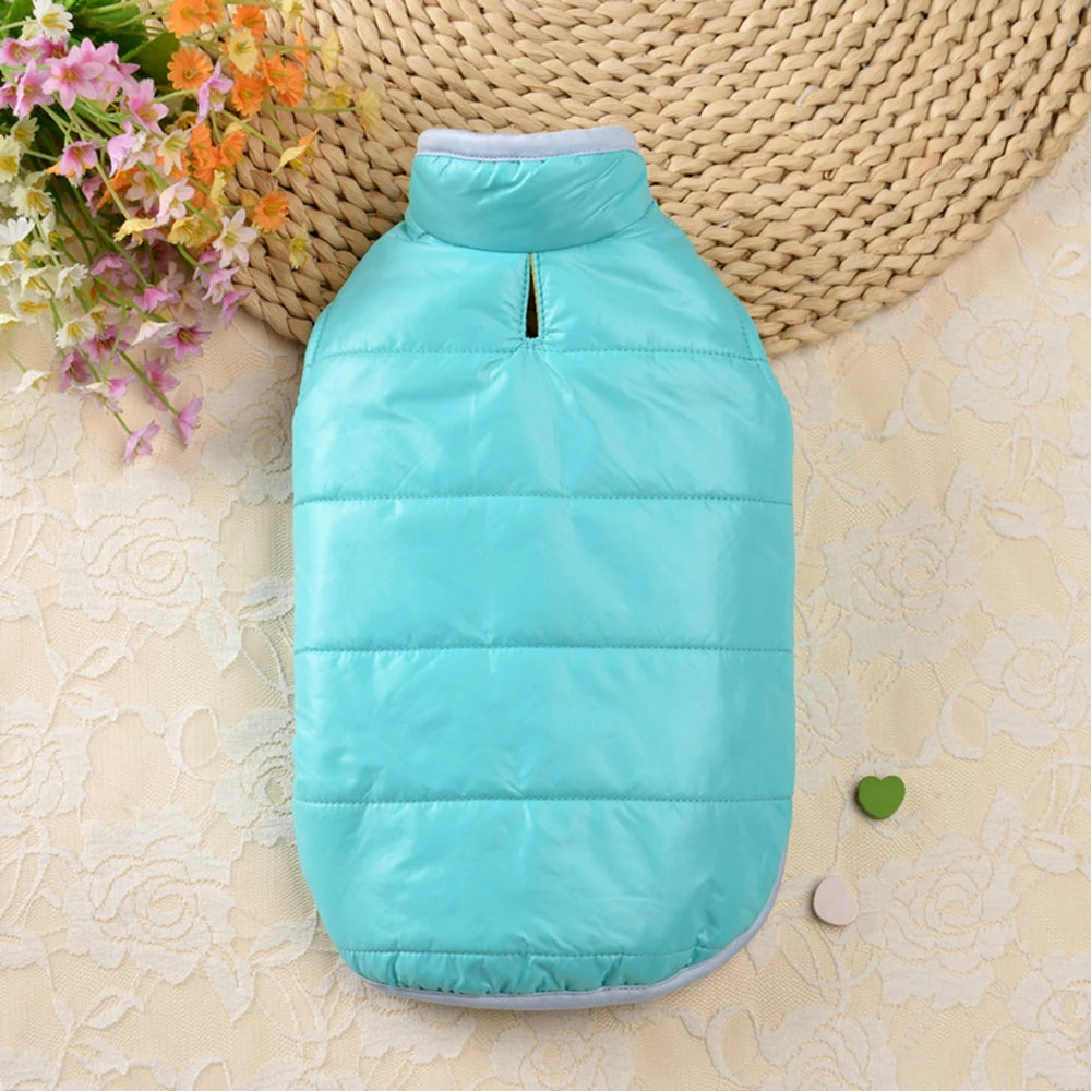 Double-sided Thicken Winter Dog Clothes- Waterproof Comfortable -Warm Pet Dog Jacket for Small Medium Dogs Vest