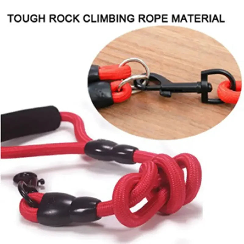 Pet Nylon Double 4 Lead Heads Dog Rope- 2 Way Coupler-Collars/Leashes