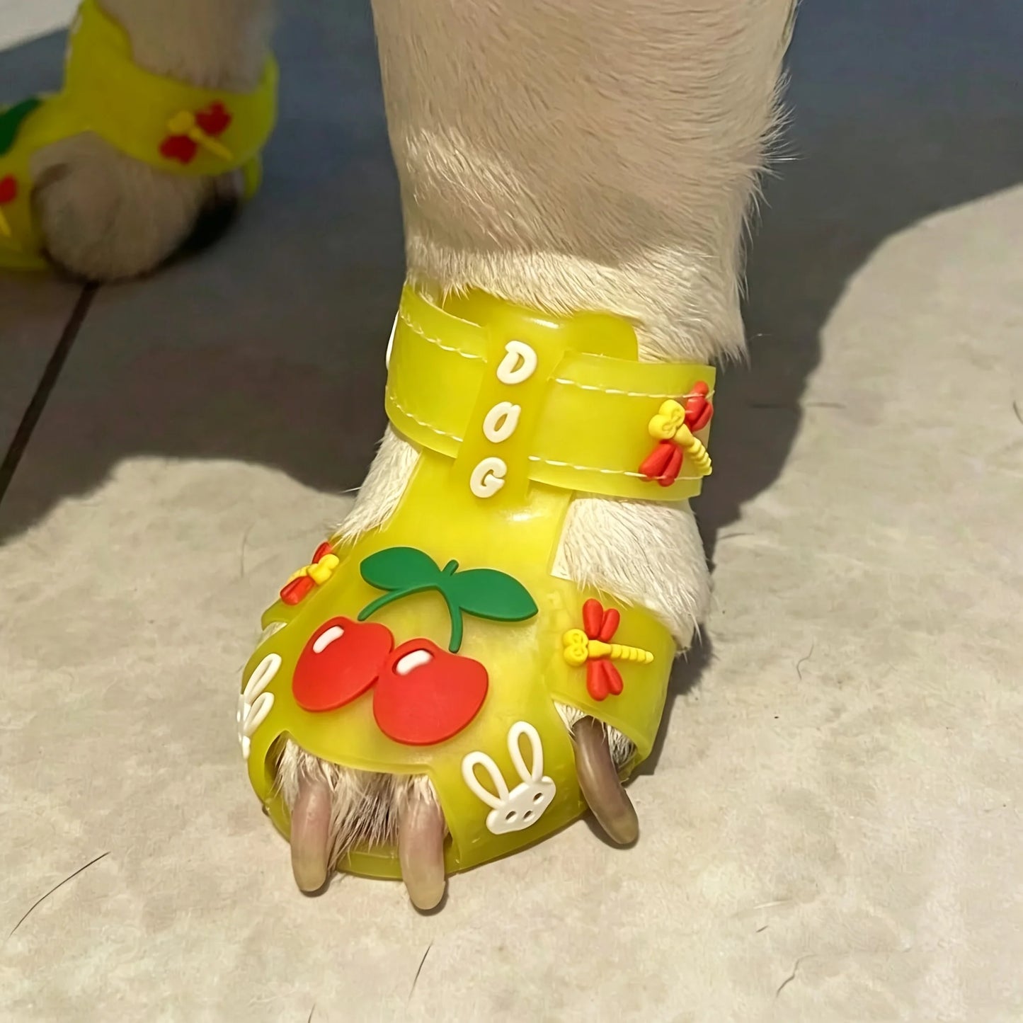 Small Dog Jelly Sandal Rain Shoes-Outdoor Sandals-Silicone Cool Shoes-Sizes 1-5-Costumes/Apparel