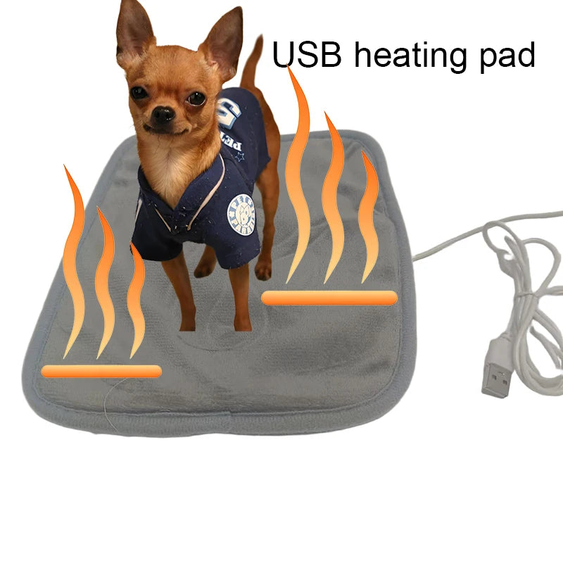 Winter Pet Heating Blanket -Temperature Warm Dog Mattress- Indoor Heating Pad- USB heating pad-Beds & Blankets