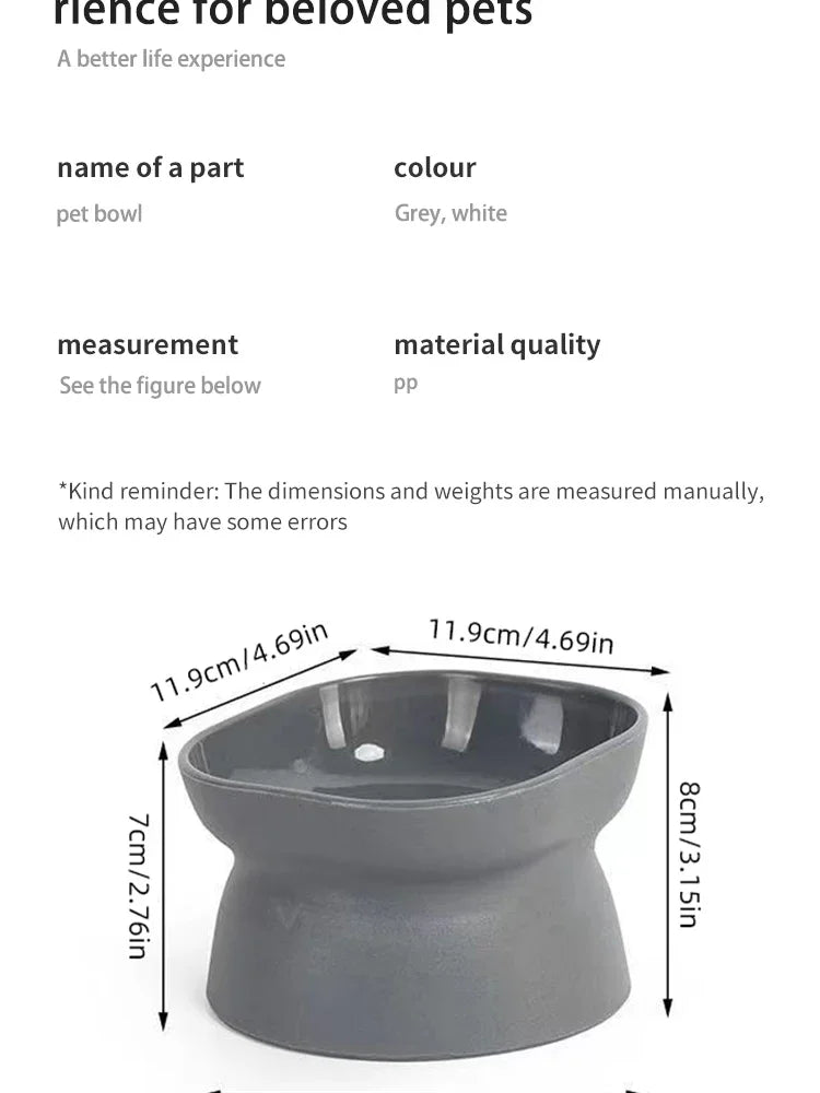 Dual-Purpose Dog Food Bowl-Elevated- Anti-Vomiting-for Dog or Cat Feeder- Whisker Stress-Free-Pet Bowls/Feeding