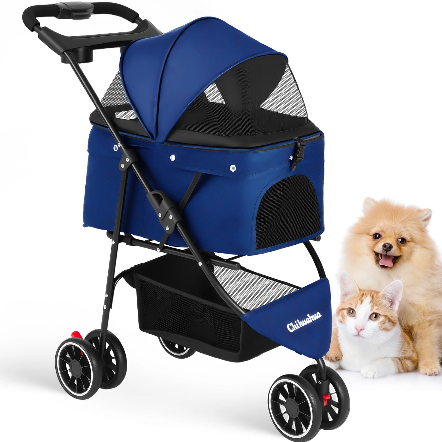 Pet Stroller- For Small Puppy/ Dogs- Foldable-Pet Strollers