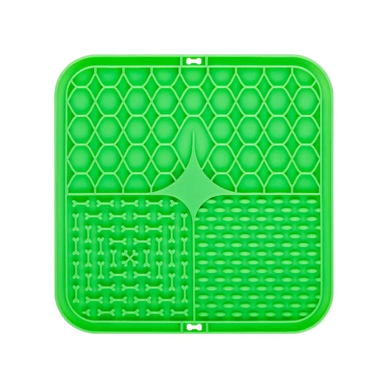 Pet Lick Silicone Mat- Dogs Slow Food Plate -Silicone Dog Sucker Food Training- Pet Bowls/Feeding