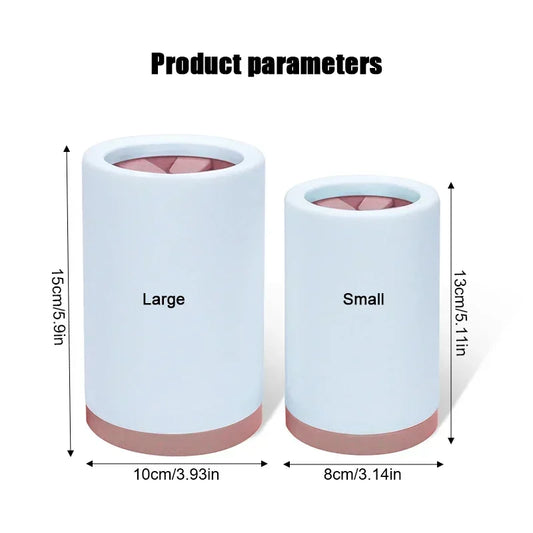 Dog Foot Cup Cleaner-Quick Manual Wash- Silicone Soft Cup - for Paws