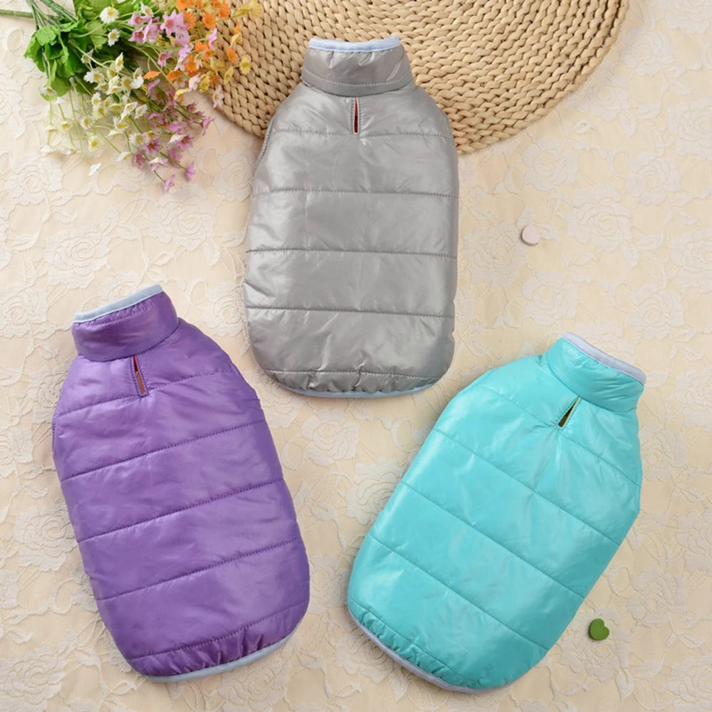 Double-sided Thicken Winter Dog Clothes- Waterproof Comfortable -Warm Pet Dog Jacket for Small Medium Dogs Vest