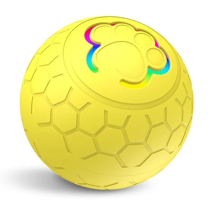 Smart Dog Ball Toy- Electronic Interactive Toy-USB Automatic Bouncing Rolling Toy Ball With RGB Lights-Dog Toys