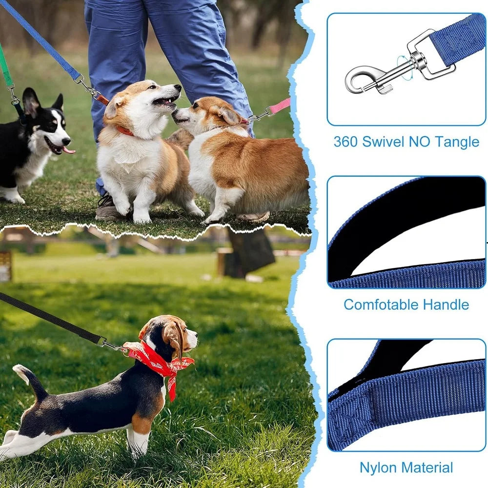 4ft-100ft Nylon Dog Leash Long Leash for Dogs-Extended Control Dog Leashes- Collars/Leashes
