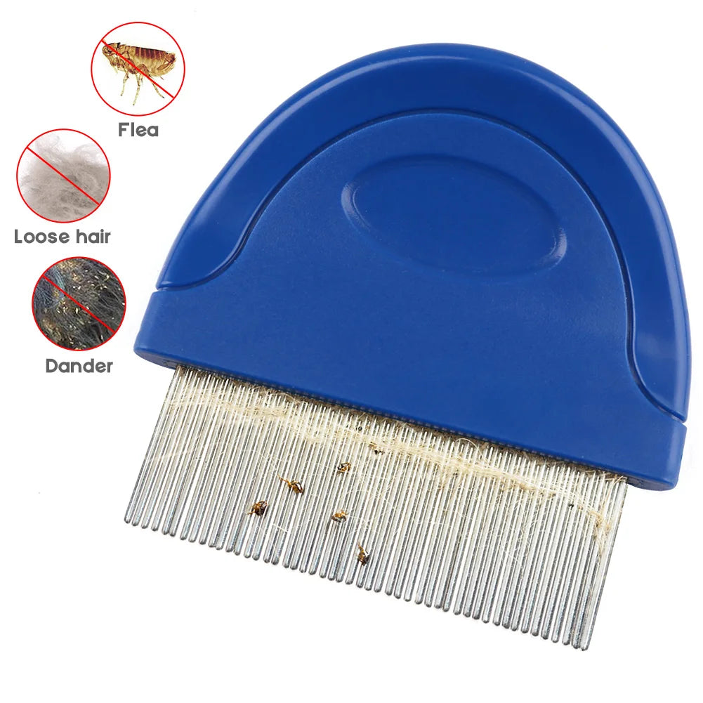 Flea Comb for Dog- Pet Hair Removal Comb-Pet Grooming