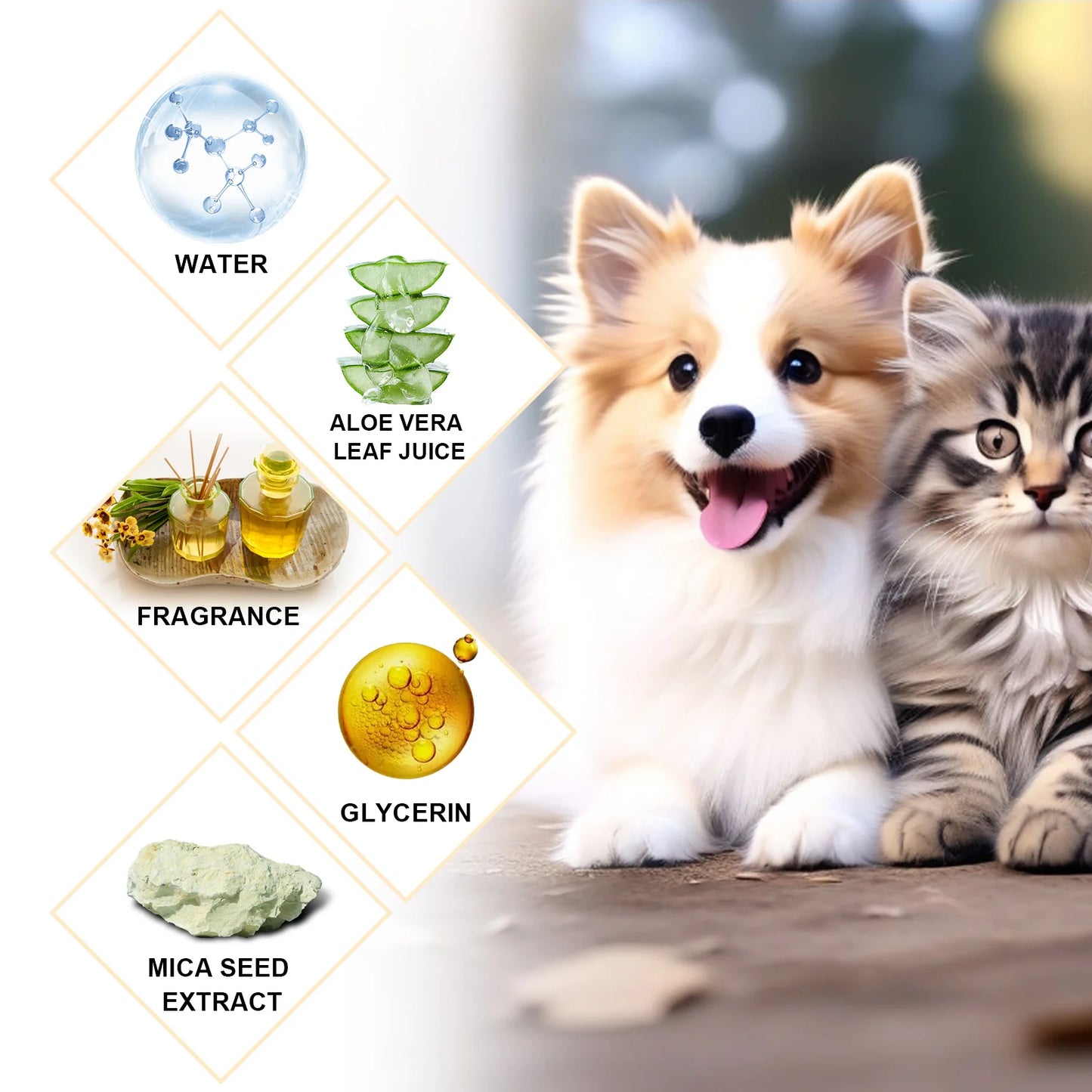 YEGBONG Dog Wash Shampoo- Flea & Mite Killer- Dirt Removal - Anti-Itch- Deodorizing & Moisturizing Formula for Softening Coat-Pet Grooming