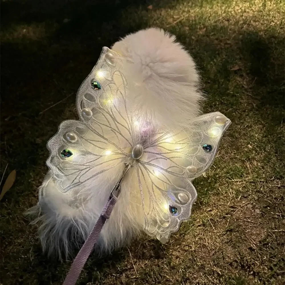 Dog Wings- Glowing Butterfly- Cute Accessories Dog Clothes for Small Medium dogs