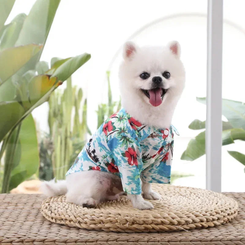 Hawaiian Style Pet Dog Clothe- Summer Sand Beach Dog Shirts- Sizes XS-2XL-Costumes/Apparel