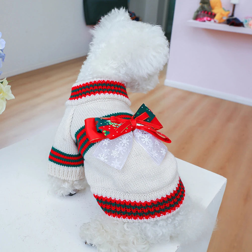 Knitted  Dog Sweater- Autumn Winter Warm Costumes Apparel