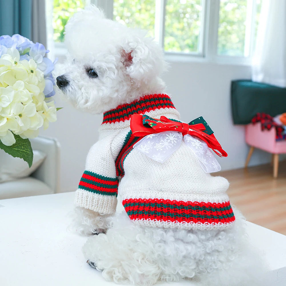 Knitted  Dog Sweater- Autumn Winter Warm Costumes Apparel