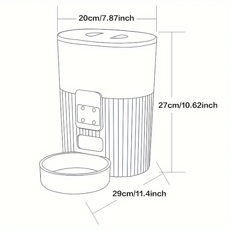 PAPIFEED automatic feeder dog fixed feeding machine cat food dog food wifi remote smart  pet food dispenser