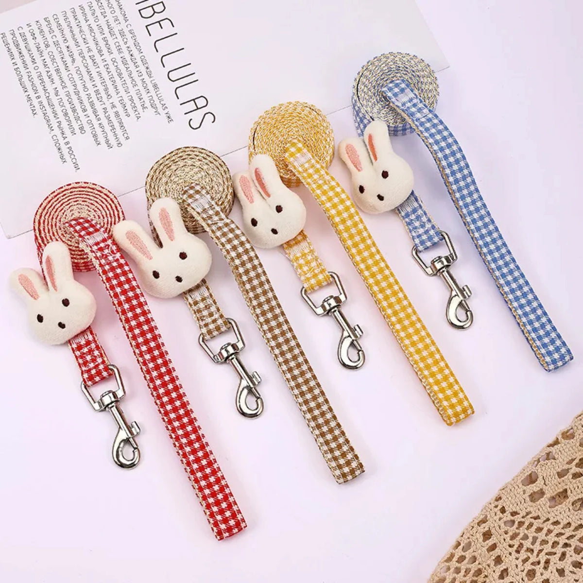 Small Dog Harness Leash- Quick Release- Nylon Straps- Anti Pulls-Sizes SML- Collars/Leashes