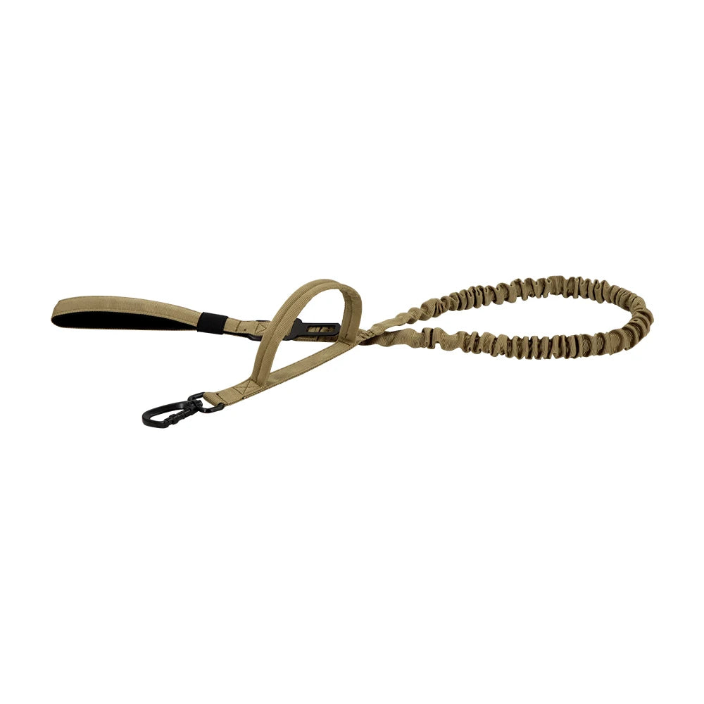 Military Dog Leashes- Adjustable Leash- Quick Release Elastic Rope With 2 Control Handle For Small/Medium Dogs-Collars/Leashes